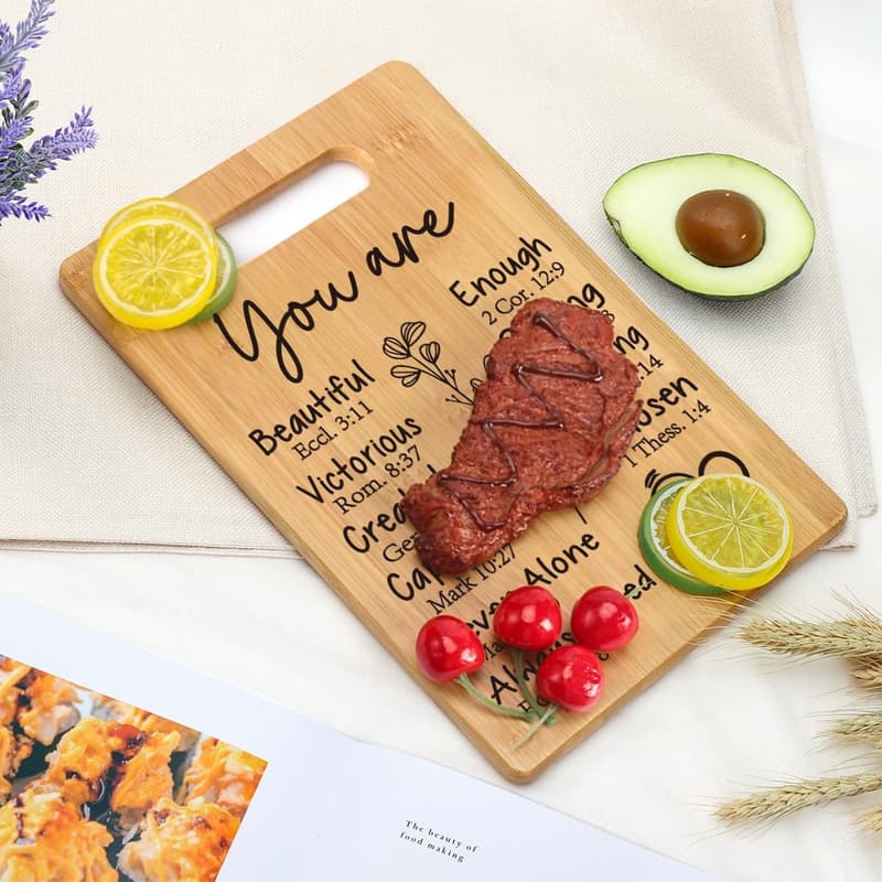 Inspirational Cutting Board for Women's Birthdays and Appreciation