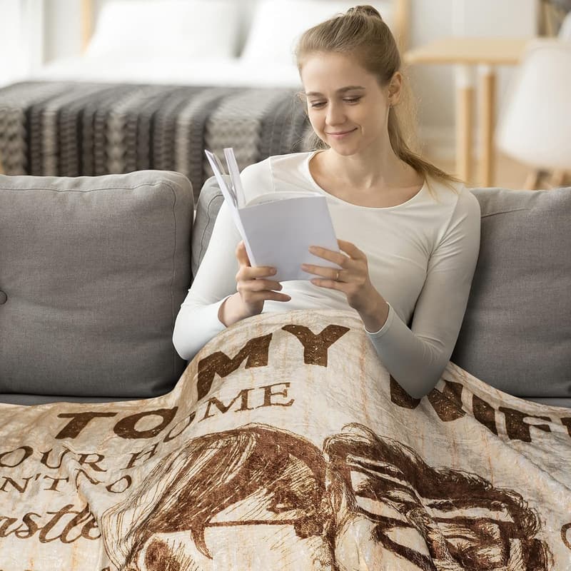 Wedding Anniversary Gift Blanket for Wife - Healing Thoughts