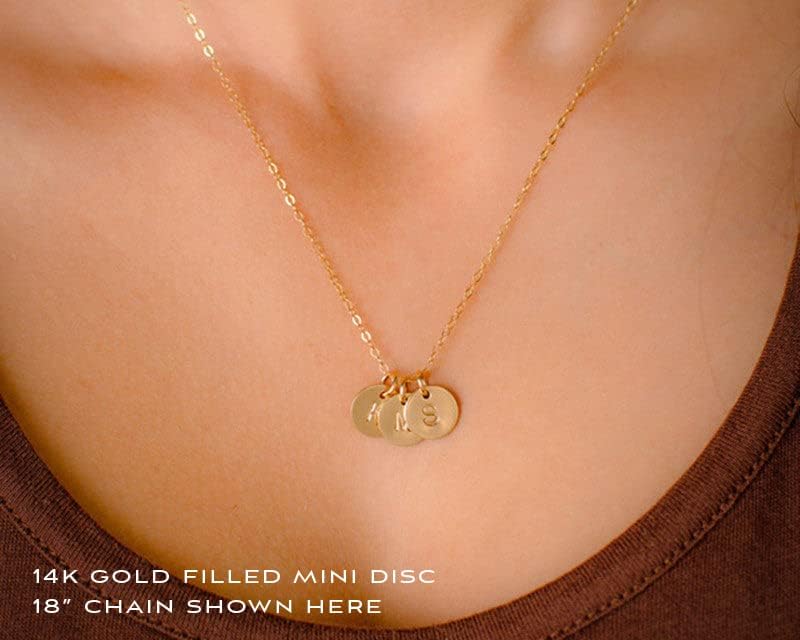 Personalized Initial Necklace for Women & Teens, Gold/Silver