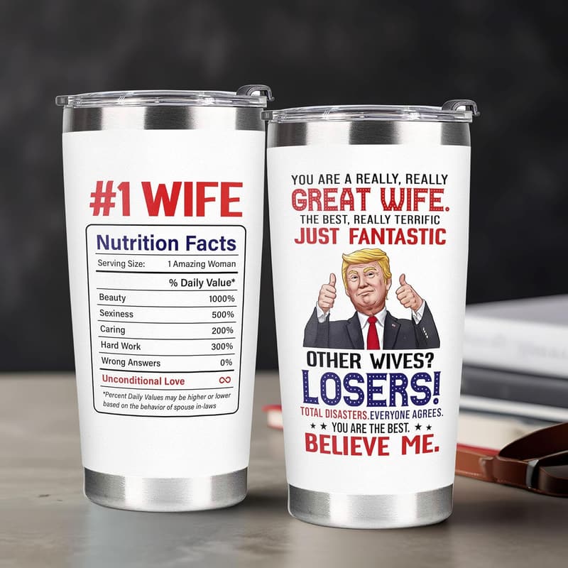 Mother's Day Tumbler for Wife - Funny 20 oz Gift