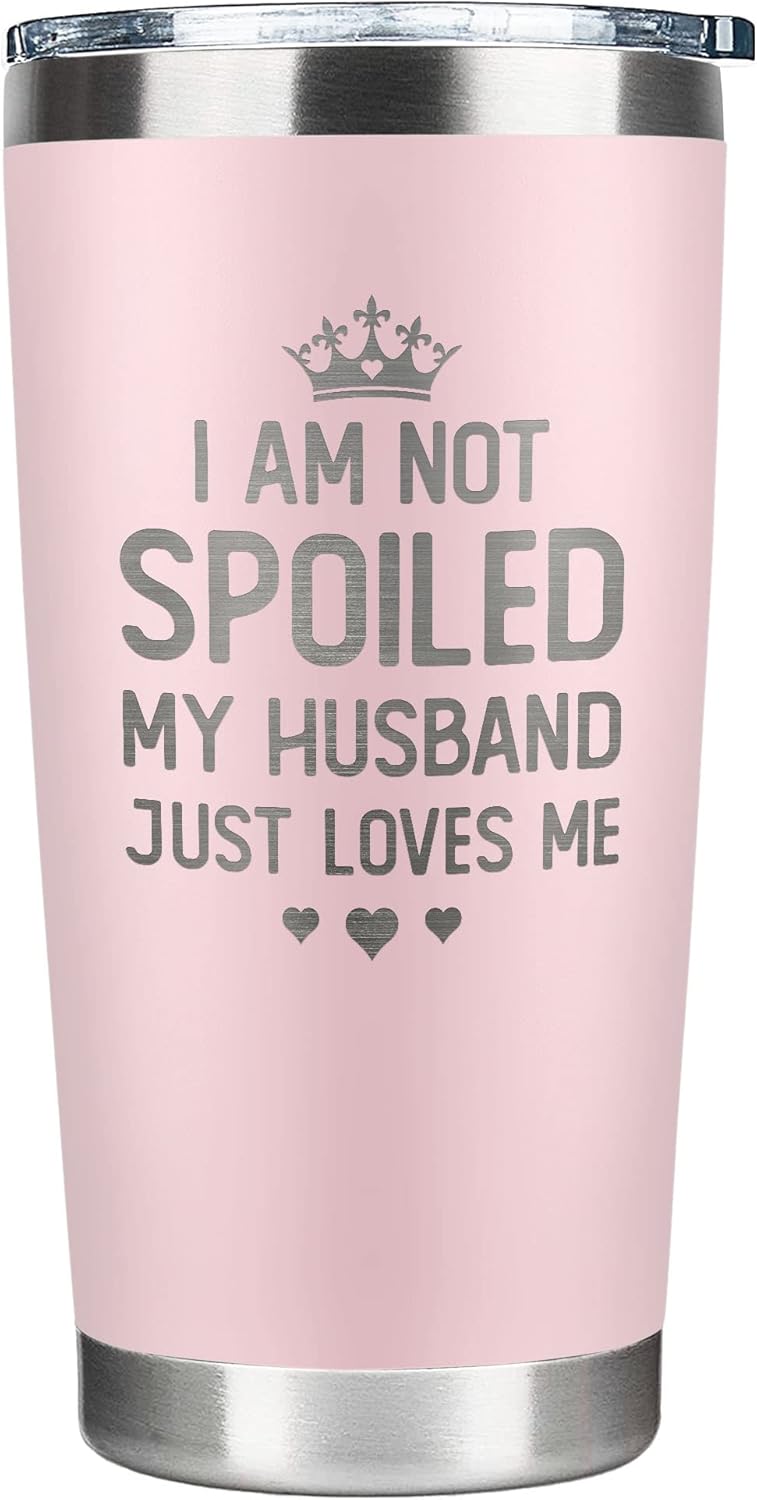 Wedding Anniversary Stainless Steel Tumbler for Her - 20 Oz