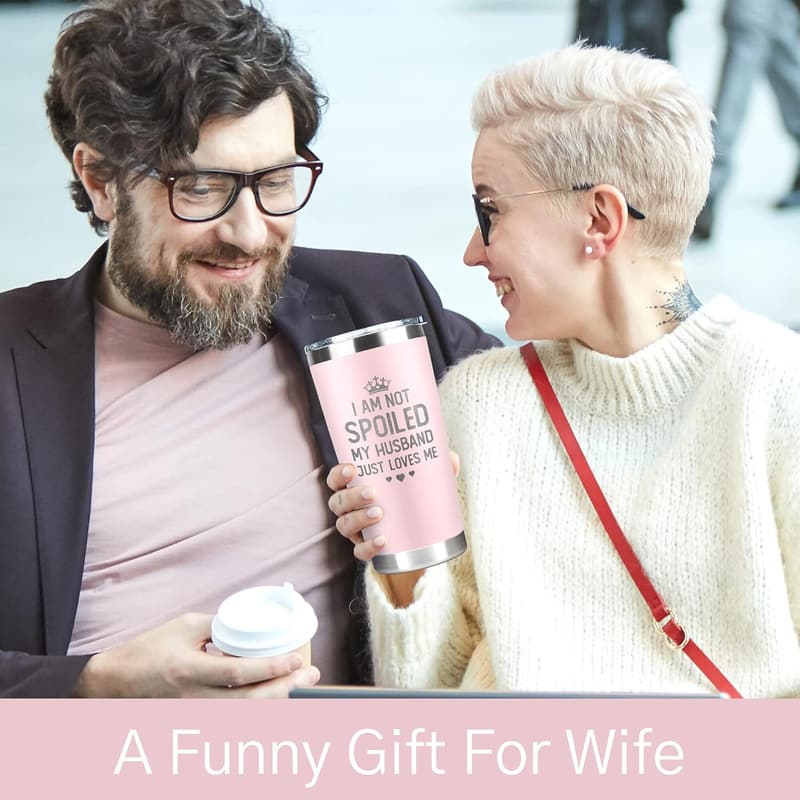 Wedding Anniversary Stainless Steel Tumbler for Her - 20 Oz
