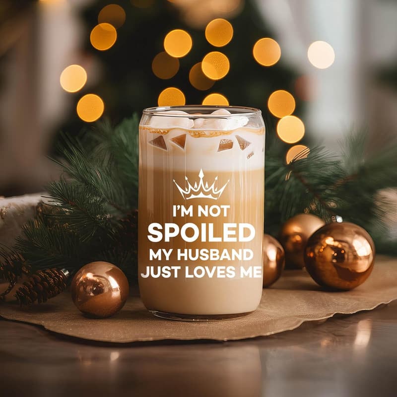 Birthday Gifts for Wife - 16 Oz Glass Coffee Cup