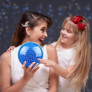 3D Memory Maze Ball Puzzle Toy for Kids and Adults (Blue)