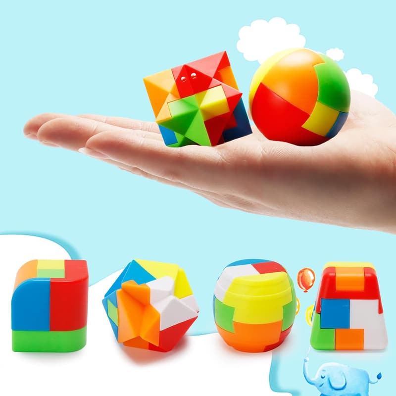 3D Sphere Puzzle Game - 20 Pcs Brain Teaser Set for Kids