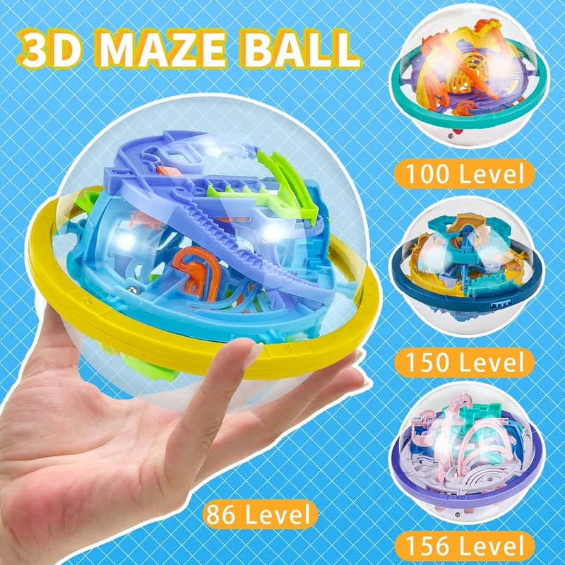 3D Puzzle Ball – Brain Teaser Toy for Kids Ages 6-10