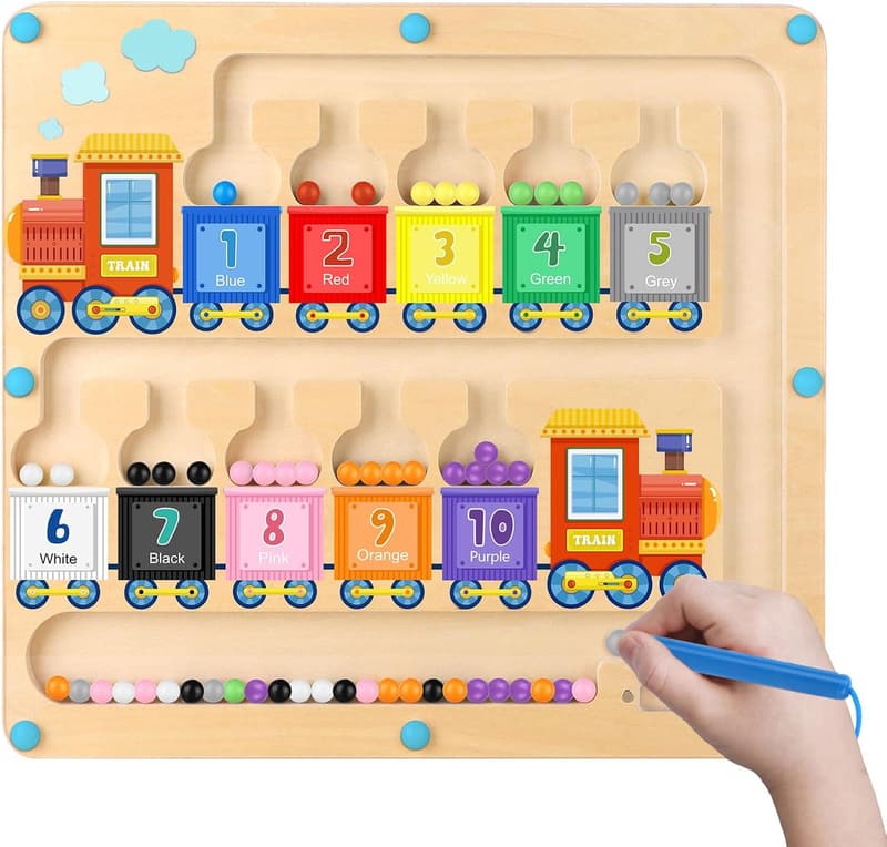 Montessori Magnetic Maze Puzzle Toy for Toddlers 3-5 Years