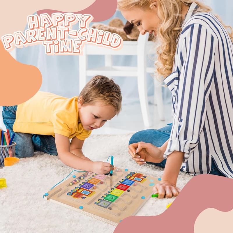 Montessori Magnetic Maze Puzzle Toy for Toddlers 3-5 Years