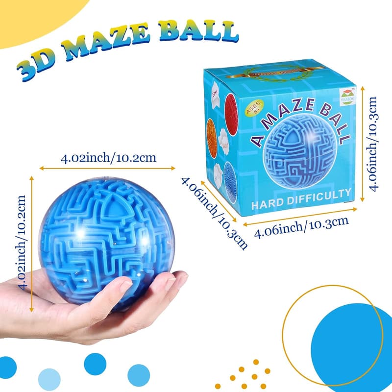 3D Maze Ball Puzzle Game - Gravity Brain Teaser for All Ages