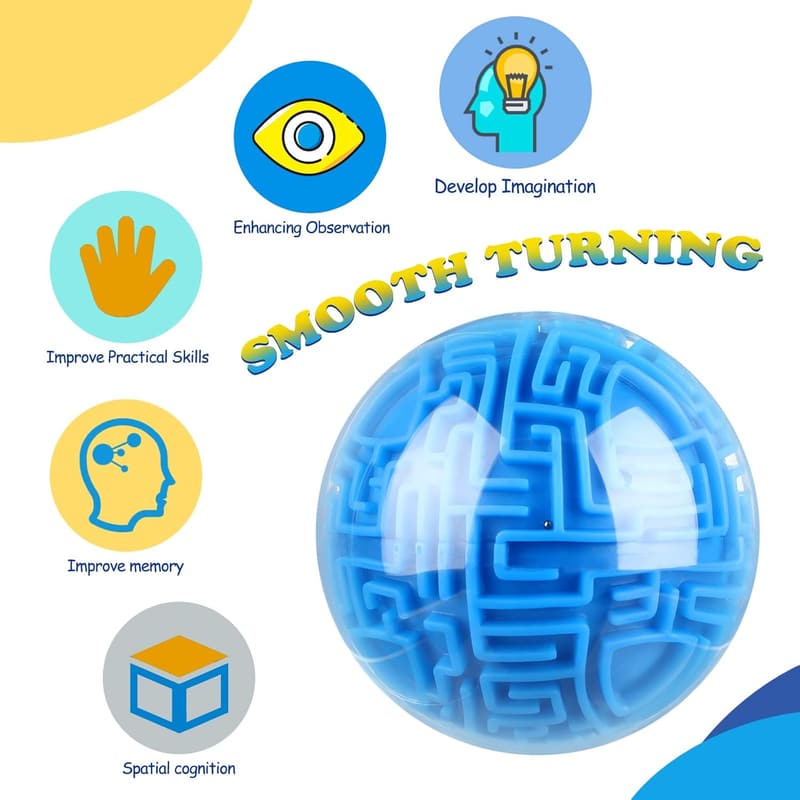3D Maze Ball Puzzle Game - Gravity Brain Teaser for All Ages