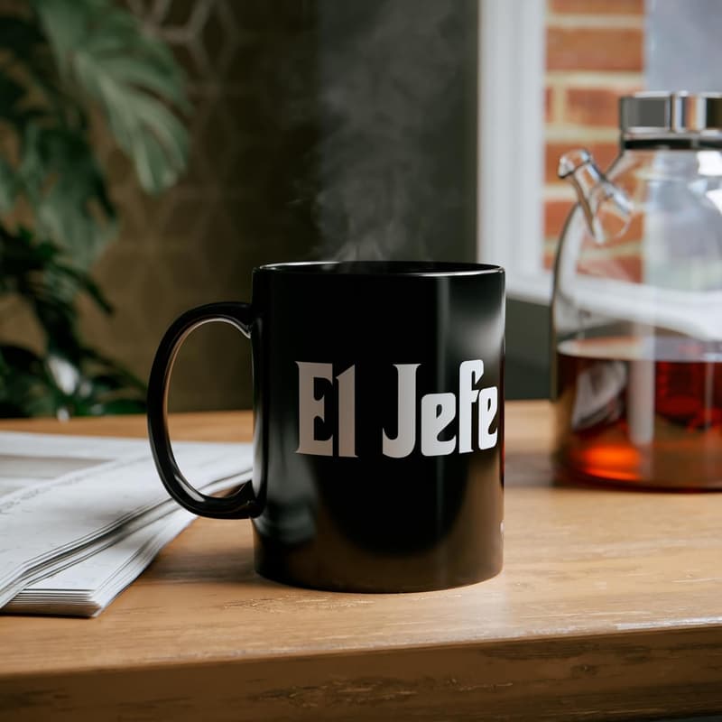 Funny Black Coffee Mug for Dad - 
