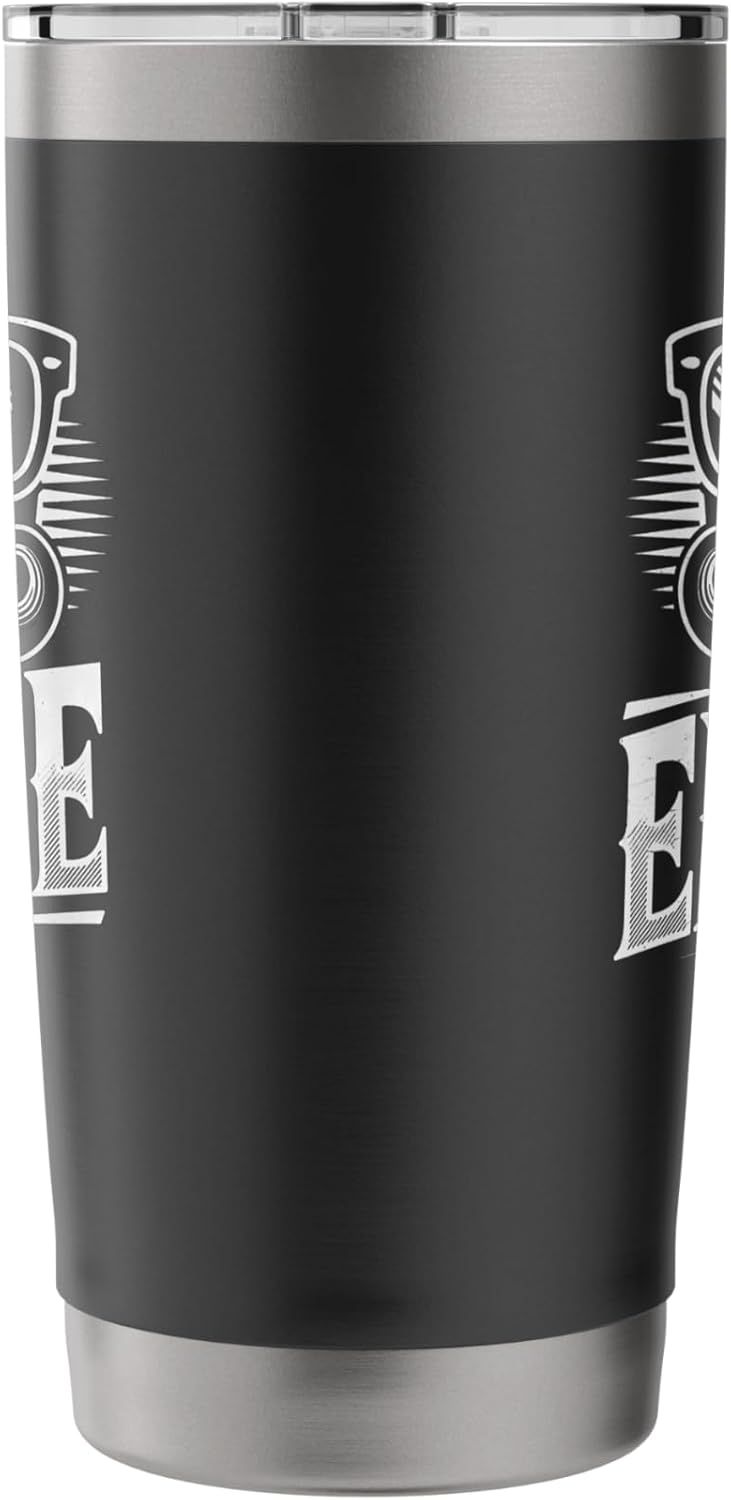 Funny Mustache Tumbler - Retro Design for Bosses