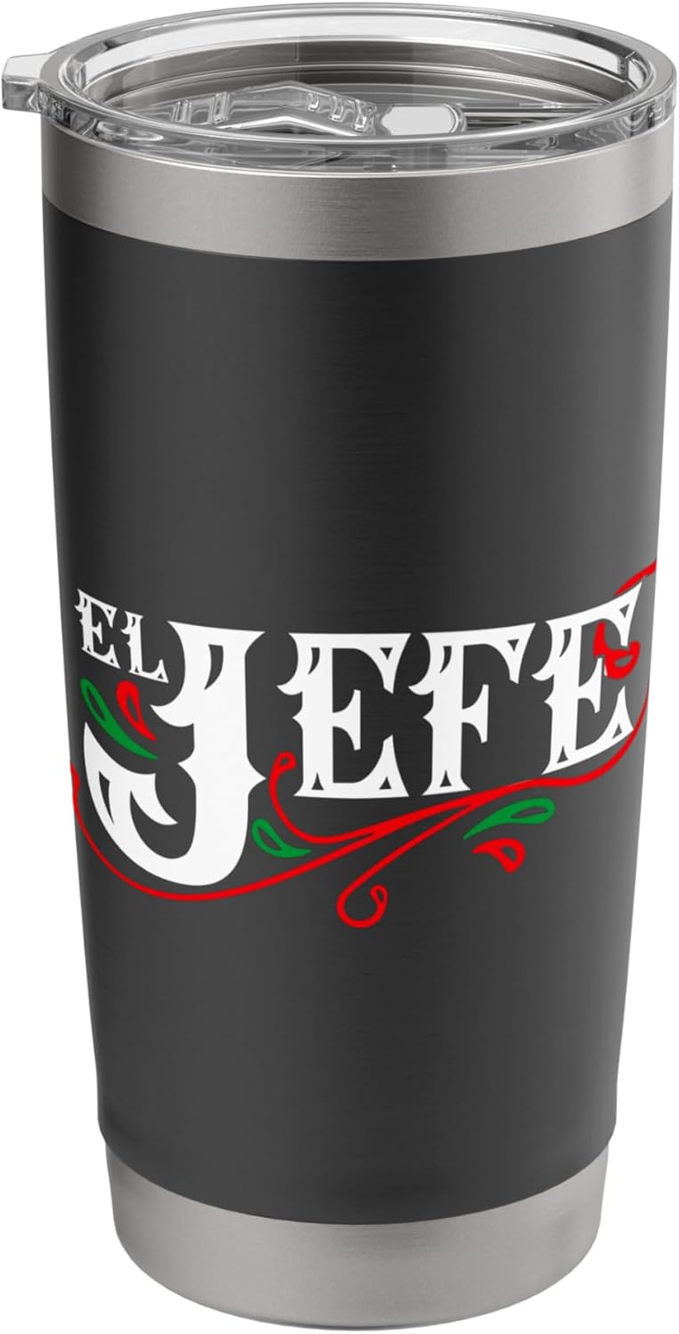 Funny Spanish Quote Insulated Tumbler - El Jefe, Stainless Steel