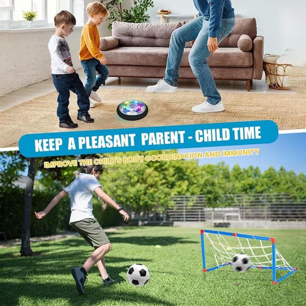 Rechargeable LED Hover Soccer Ball Set for Kids 3-12 Years