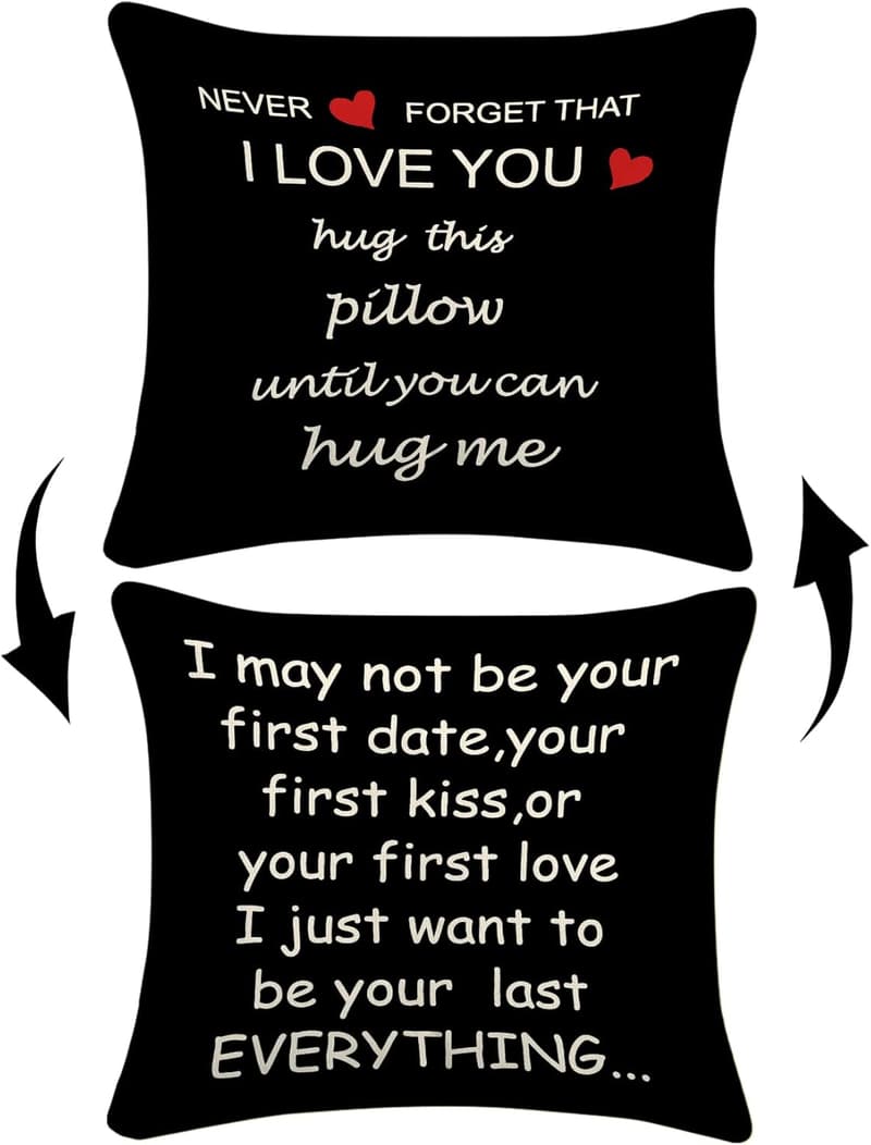 Long Distance Relationship Reversible Pillow Case, 18