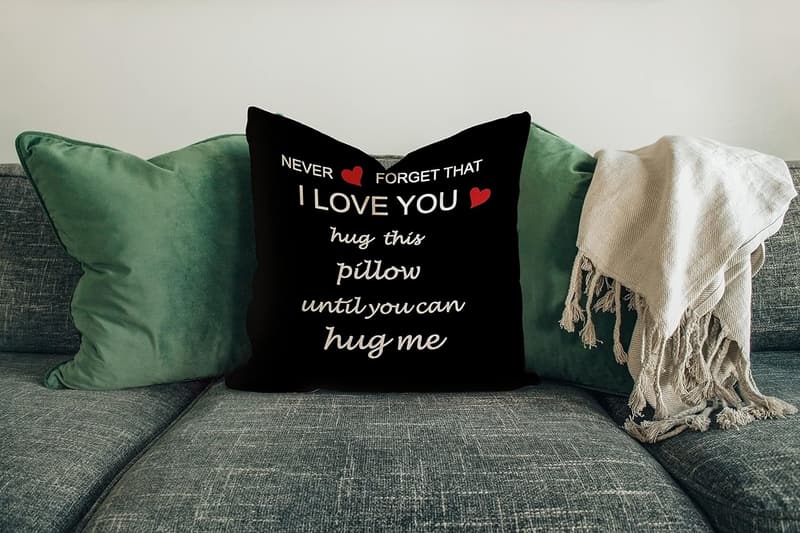 Long Distance Relationship Reversible Pillow Case, 18