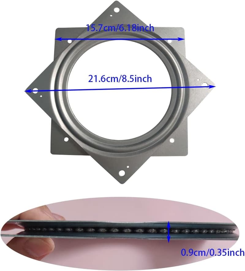 Lazy Susan Turntable Bearings - 6 Inch Swivel Plate for Kitchens