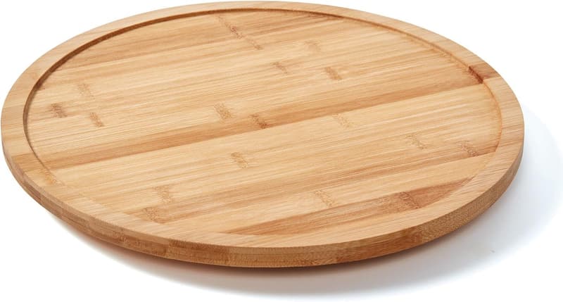 14-Inch Bamboo Lazy Susan for Cabinets and Charcuterie