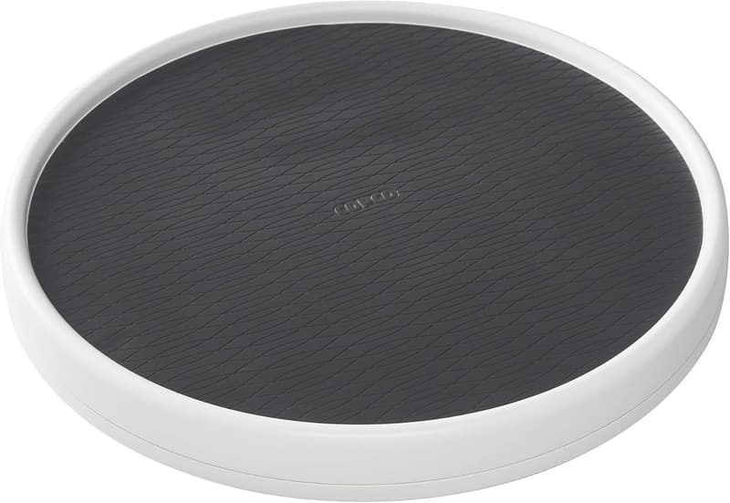 15-Inch Charcoal Lazy Susan Turntable for Pantry Organization