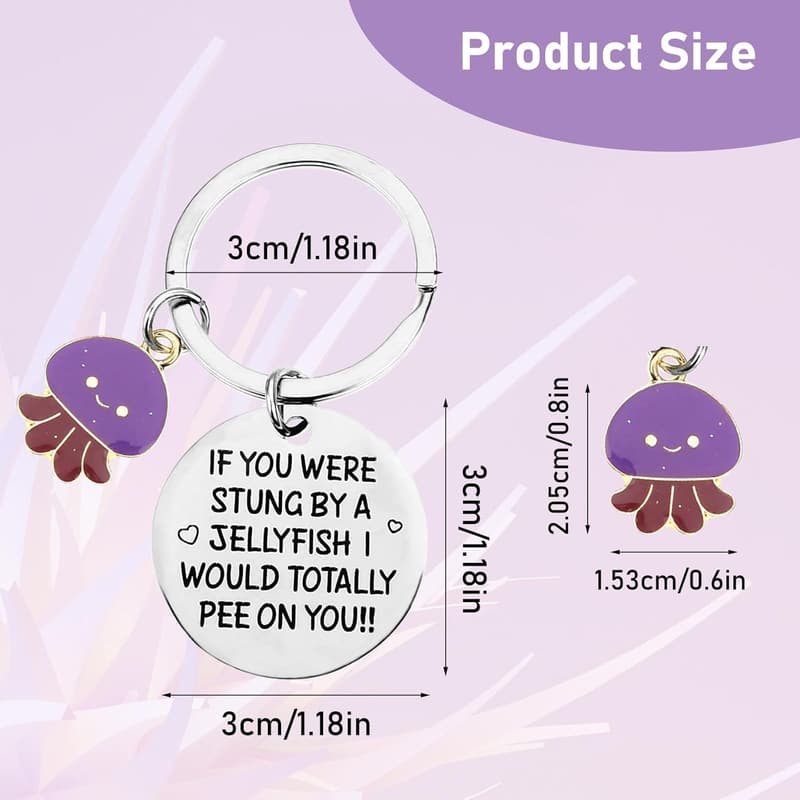 Unique Friendship Keychain for Best Friends & Sisters