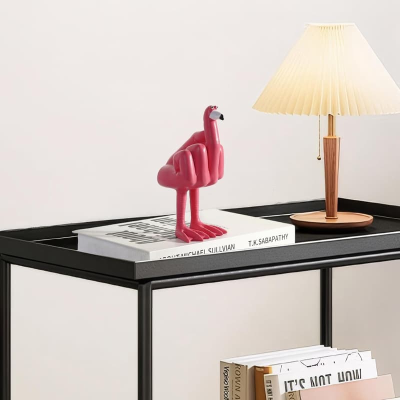 Quirky Pink Resin Flamingo Tabletop Decoration