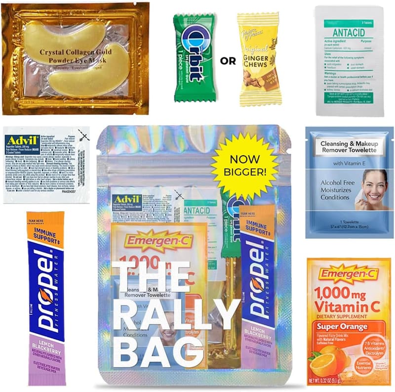 Bachelorette Party Hangover Kits - 10 Pre-Filled Supplies