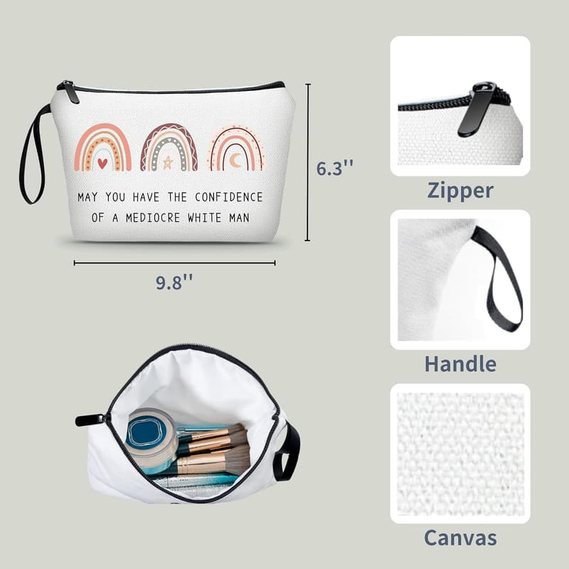 Feminist Makeup Bag - Inspirational Gift for Women