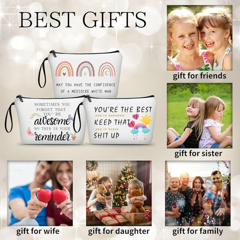 Feminist Makeup Bag - Inspirational Gift for Women