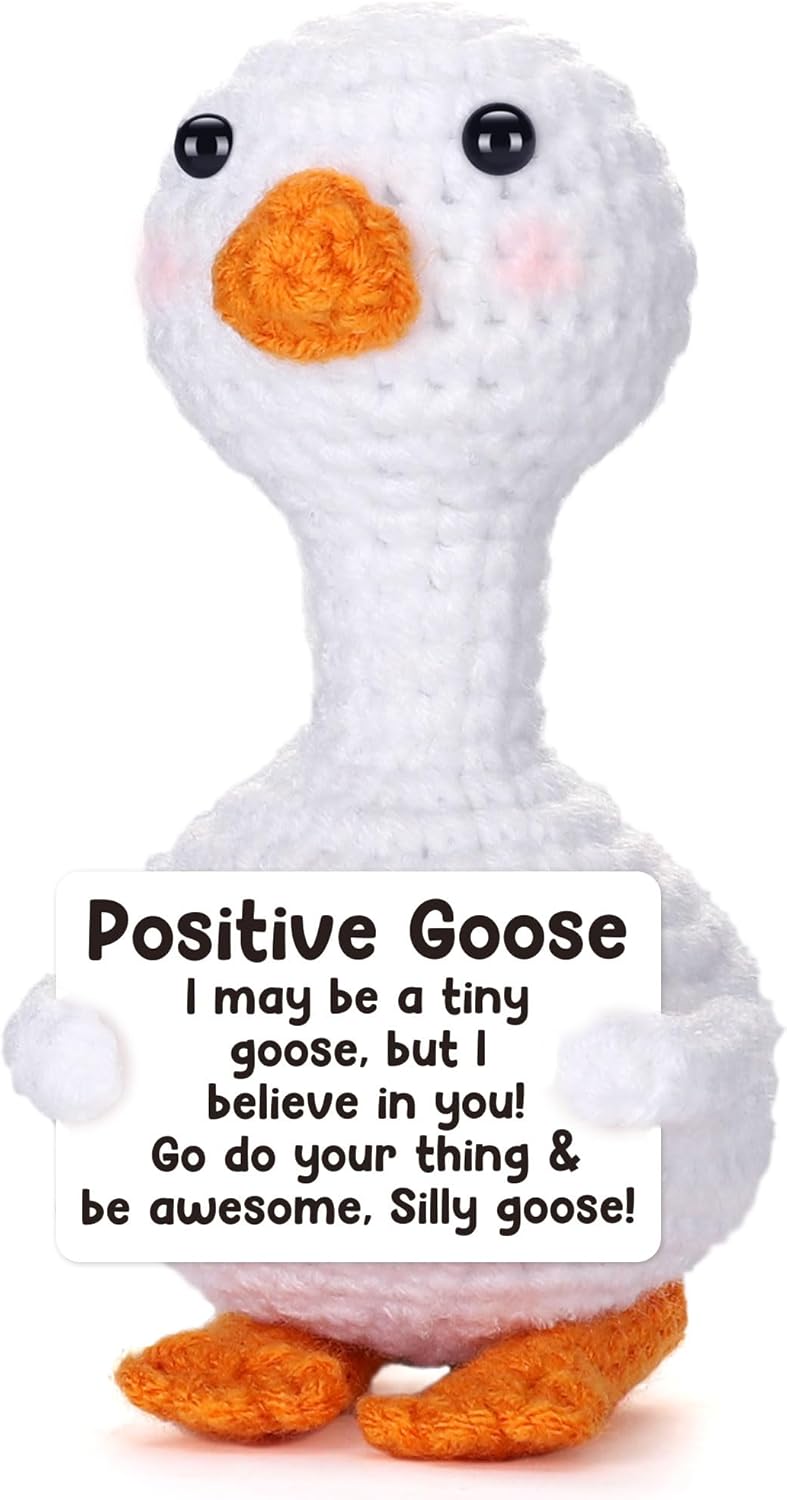 Handmade Crochet Goose - Cheer Up Gift for Women and Teens