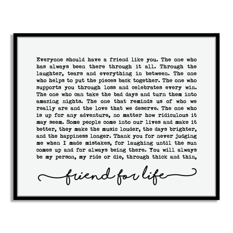 Special Friend Typography Wall Art Print (8x10 inch)