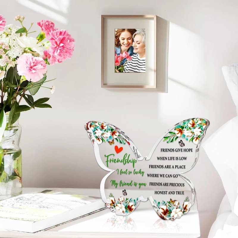 Best Friend Birthday Plaque Gift for Women