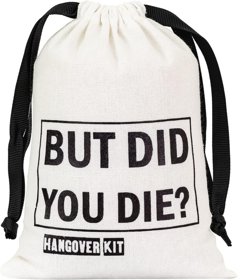 Bachelor Party Hangover Recovery Kit - 10 Black Foil Pouches