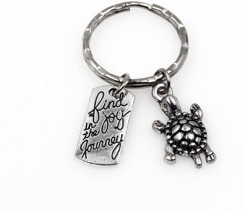 Graduate Retirement Keychain - Cute Tortoise Design Gift