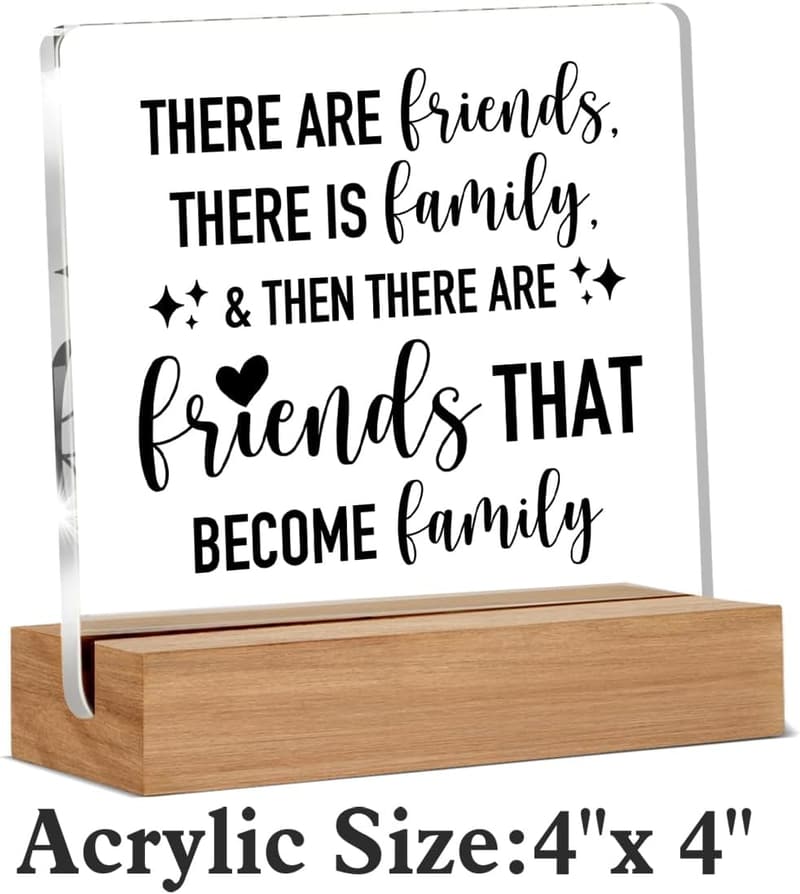 Best Friend Decorative Plaque - Friends Become Family