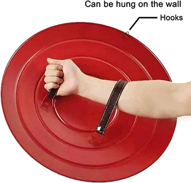 Full-Size Red Captain Shield Replica for Halloween Cosplay