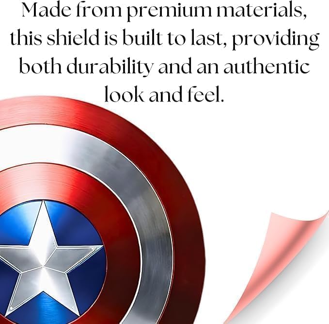 Halloween - Premium Handmade Metal Captain America Shield