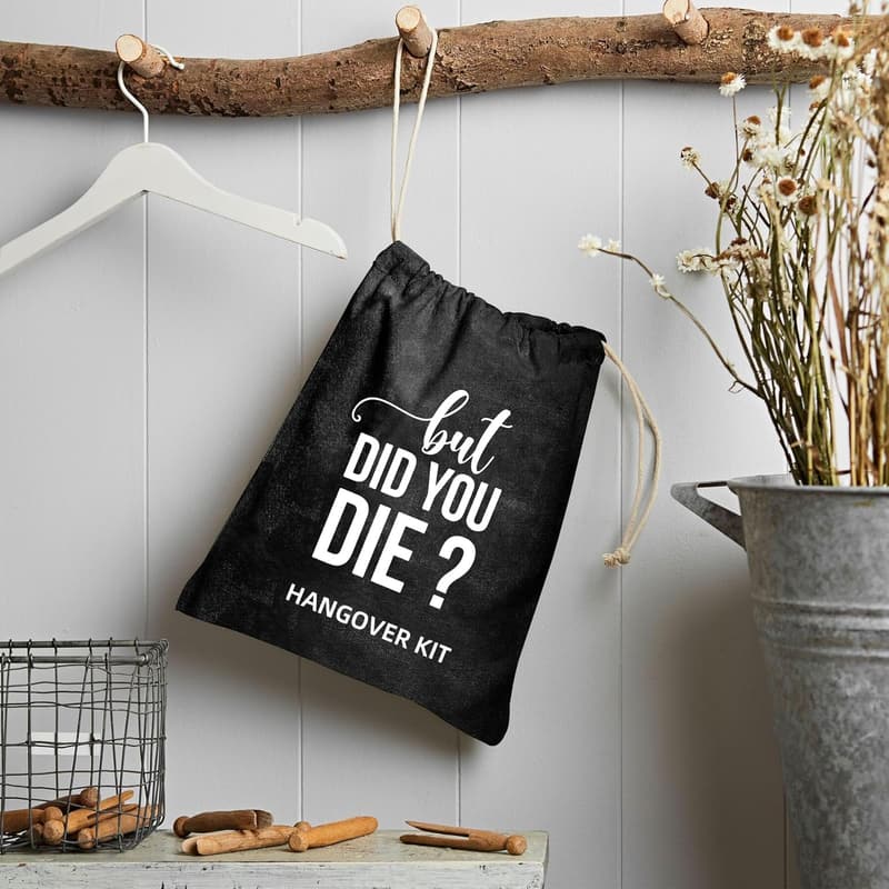 Bachelorette Survival Kit: 10 Cotton Muslin Drawstring Bags