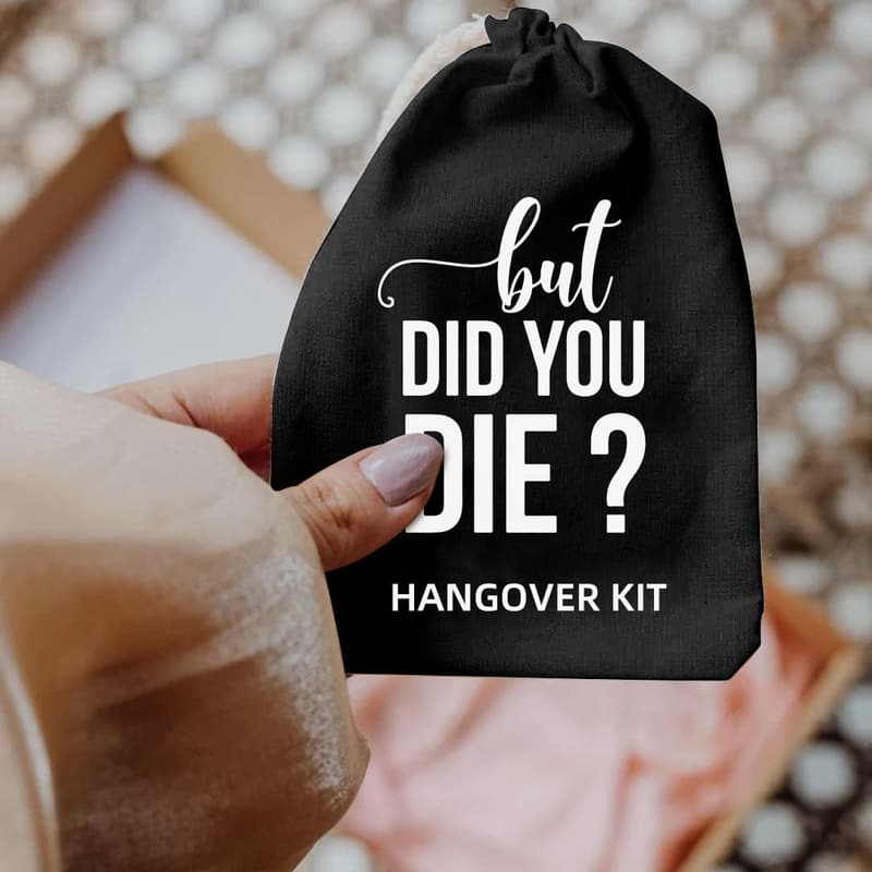 Bachelorette Survival Kit: 10 Cotton Muslin Drawstring Bags