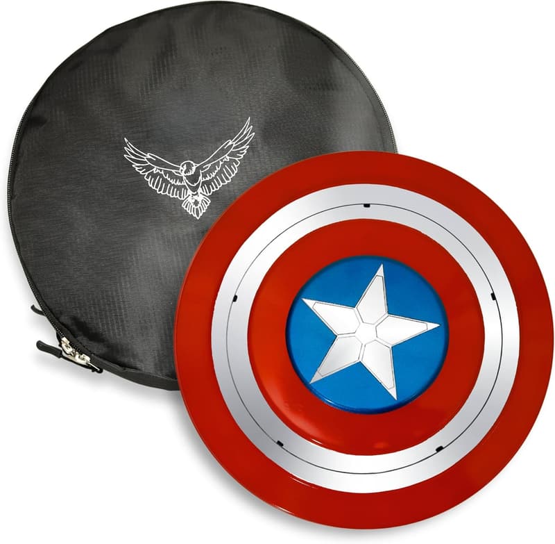Winter Soldier Captain Metal Shield Replica - Handmade Cosplay Accessory