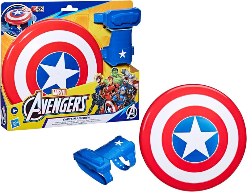 Captain America 2-Piece Magnetic Shield & Gauntlet Toy Set