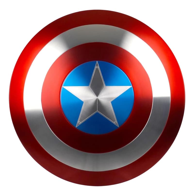 Captain America Premium Metal Shield - Stainless Steel, Full Size