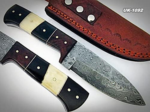 Custom Handmade Damascus Steel Knife - Poshland BC-T-1092