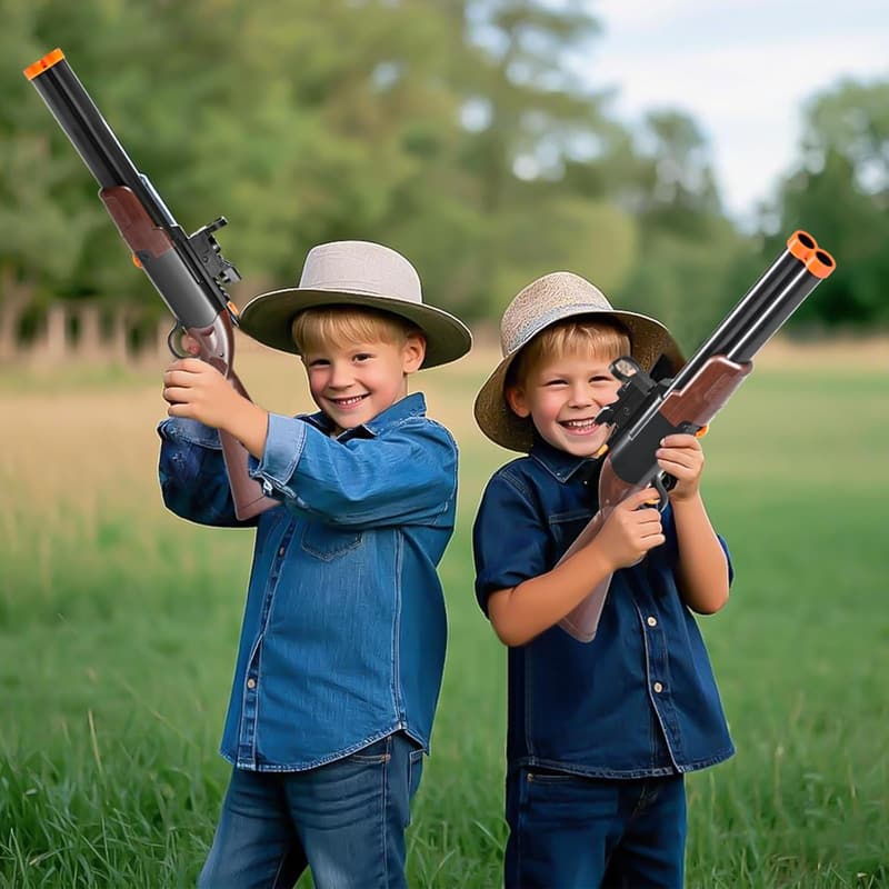 Realistic Shell Ejecting Toy Shotgun with 20 Soft Darts