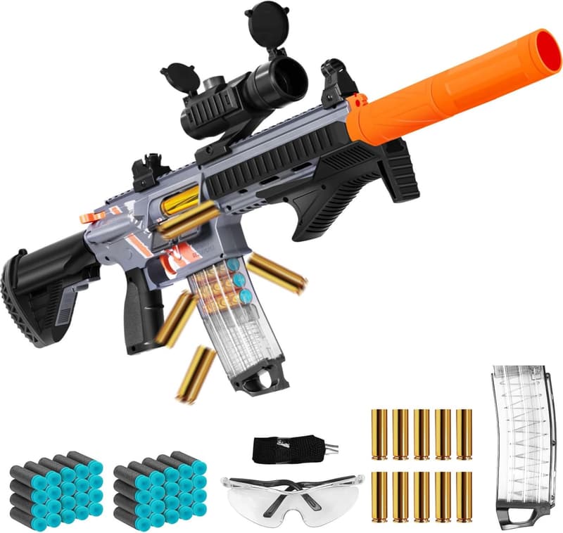 Shell Ejecting Soft Bullet Sniper Rifle Toy – Gift for Ages 8+