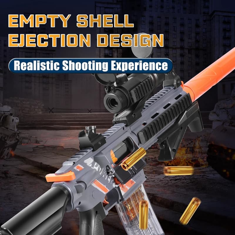 Shell Ejecting Soft Bullet Sniper Rifle Toy – Gift for Ages 8+