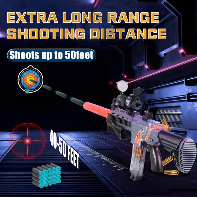 Shell Ejecting Soft Bullet Sniper Rifle Toy – Gift for Ages 8+