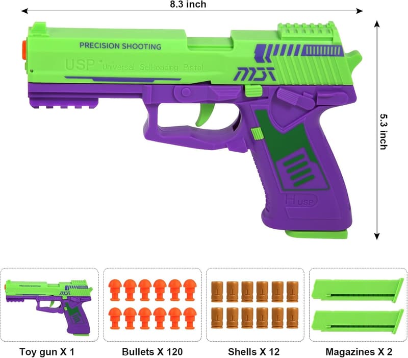 Fully Automatic Soft Bullet Nerf Gun - Perfect Gift for Boys