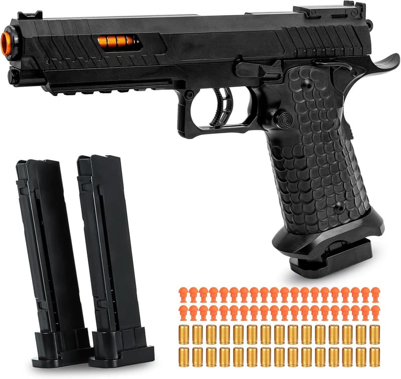 Soft Bullet Toy Gun Blaster with 40 Foam Bullets for Ages 8+
