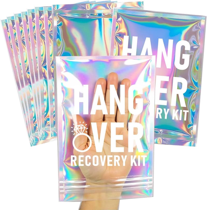 Bachelorette Party Hangover Recovery Kits - 10 Pcs Resealable Bags