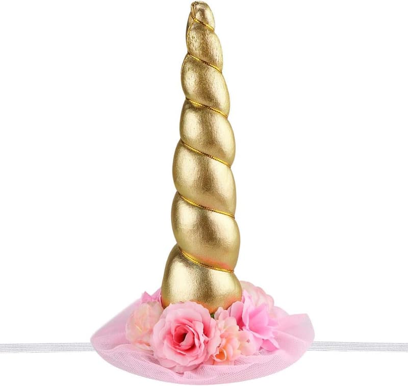 Floral Glitter Horn Headband for Halloween & Christmas
